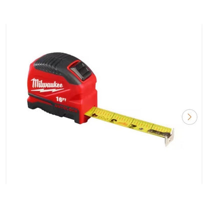 Milwaukee 16-Ft Compact Auto Lock Measuring Tape W/ Fractional Scale