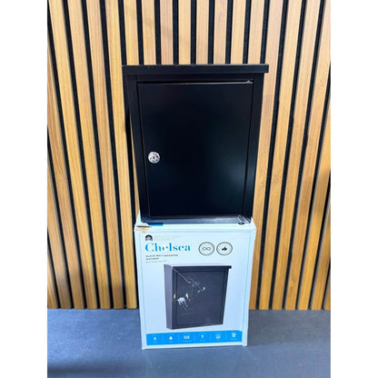 Architectural Mailboxes
Chelsea Black, Small, Steel, Locking, Wall Mount Mailbox