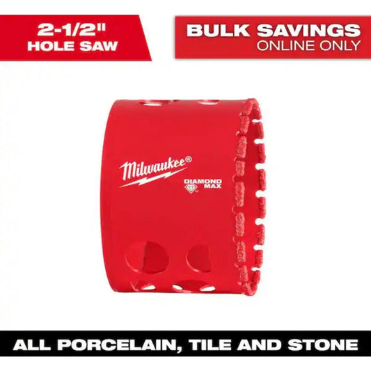 Milwaukee 2-1/2 in Diamond Max Hole Saw Open Box New