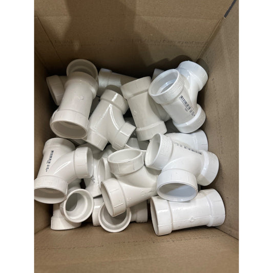 20 pack of 1-1/2 Inch PVC DWV Sanitary Tee By Charlotte Pipe