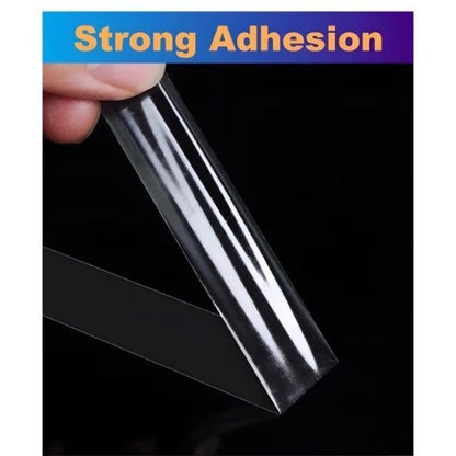 Ultra-Thin Clear Double Sided Tape 2 Inch x 50 Feet Strong Adhesion & Heavy Duty