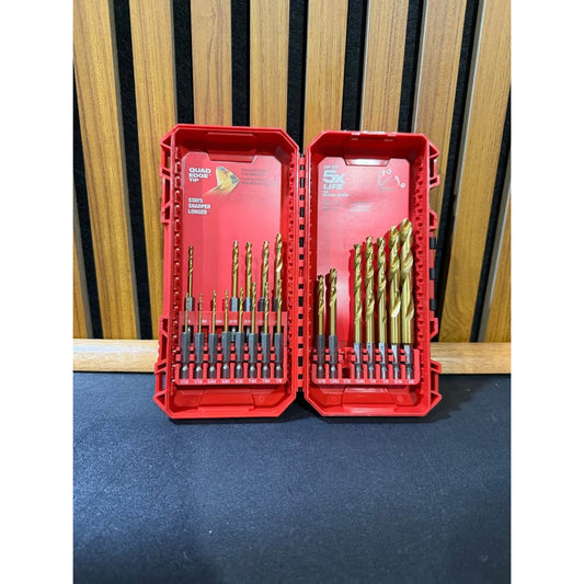 Milwaukee SHOCKWAVE Titanium Twist Drill Bit Set 23-Piece Missing 3 Bits