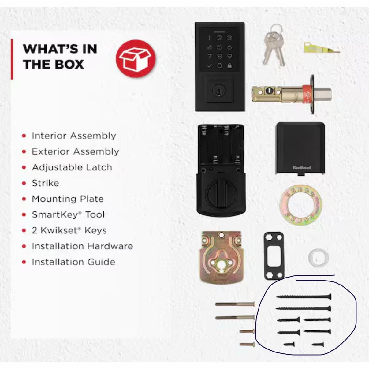 Kwikset SmartCode 270 Matte Black Keypad Deadbolt As Is