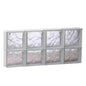 31 in. x 13.5 in. x 3.125 in. Frameless Wave Pattern Non-Vented Glass Block Window