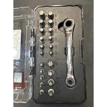 22-Piece Husky Ratchet Insert Bit Set W/ Case & Wrench