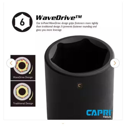 Capri Tools 1/2 In Drive 1-1/8 In 6-Point Shallow Socket