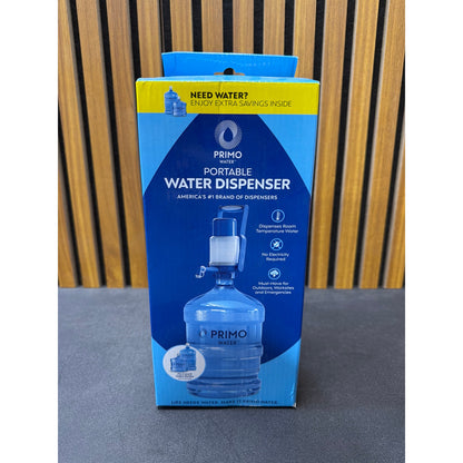 Primo Portable Manual Water Pump, Blue and White