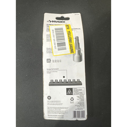 Husky 6-Piece Tamper-Proof Torx Bit Socket Set 3/8In Drive