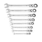 GEARWRENCH SAE Flex Head Ratcheting Wrench Set Missing 9/16