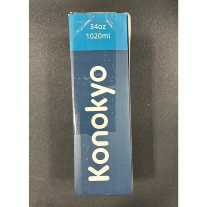 Konokyo 34 Oz Insulated Tumbler With Lid & 2 Straws Stainless Steel Vacuum Trav