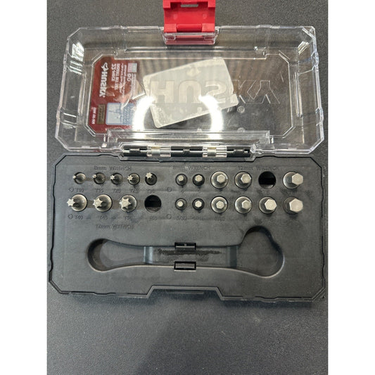19-Piece Ratcheting Wrench & Insert Bit Set With Storage Case