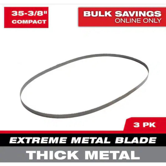 Milwaukee 35-3/8 in Band Saw Blade 3 Pack New No Box