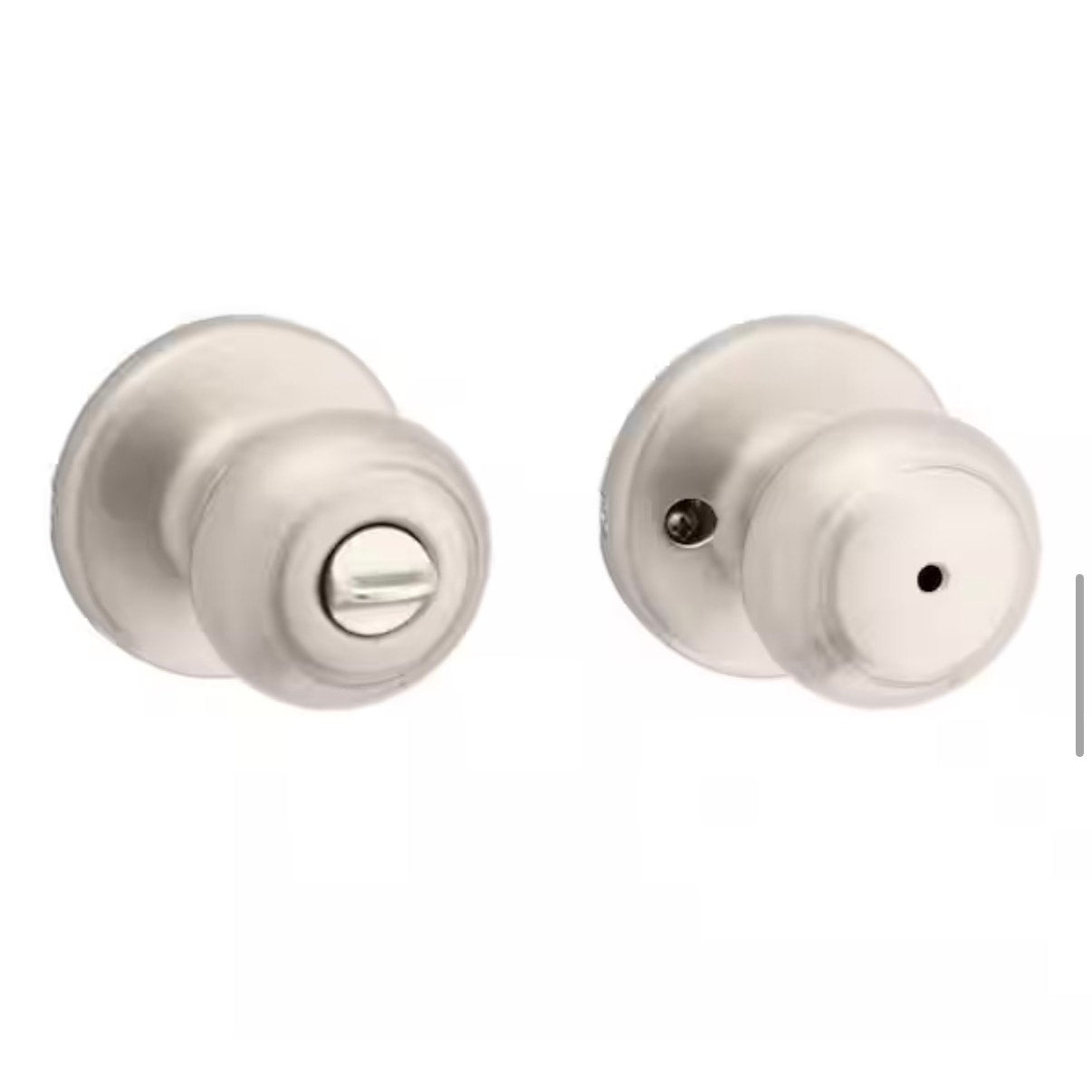 Kwikset Cove Privacy Door Knob Satin Nickel Used Excellent