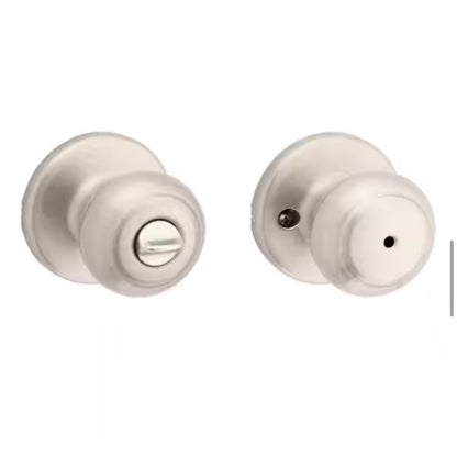 Kwikset Cove Privacy Door Knob Satin Nickel Used Excellent