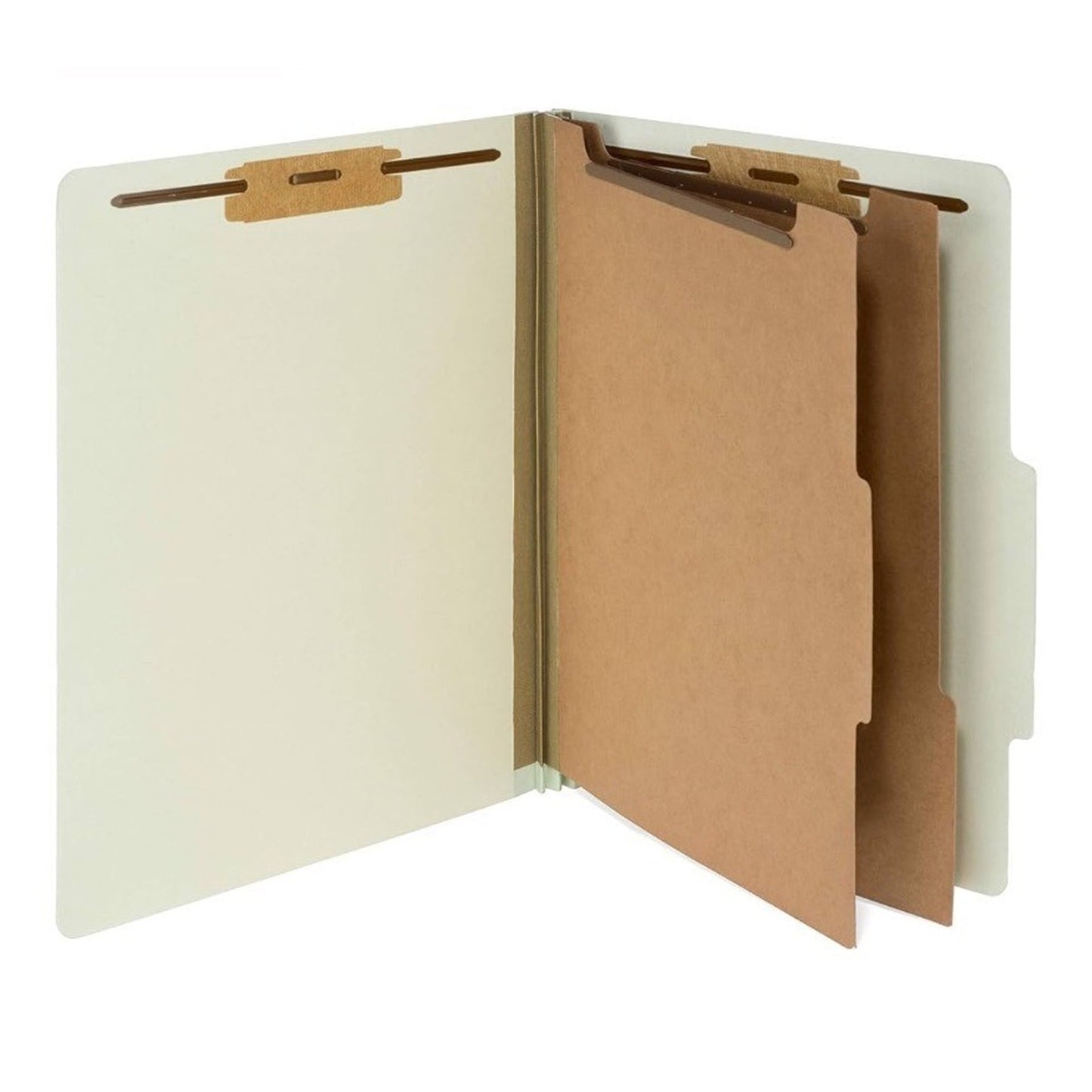 Blue Summit Supplies 12 Pack Assorted Color Pressboard Classification Folders Wi