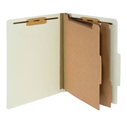 Blue Summit Supplies 12 Pack Assorted Color Pressboard Classification Folders Wi