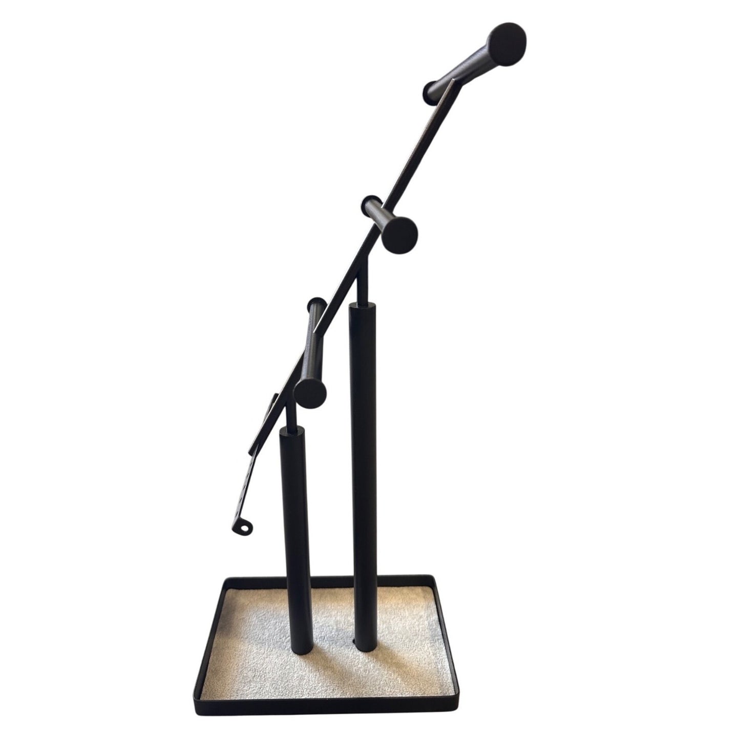 Black Jewelry Display Stand With Velvet Base
