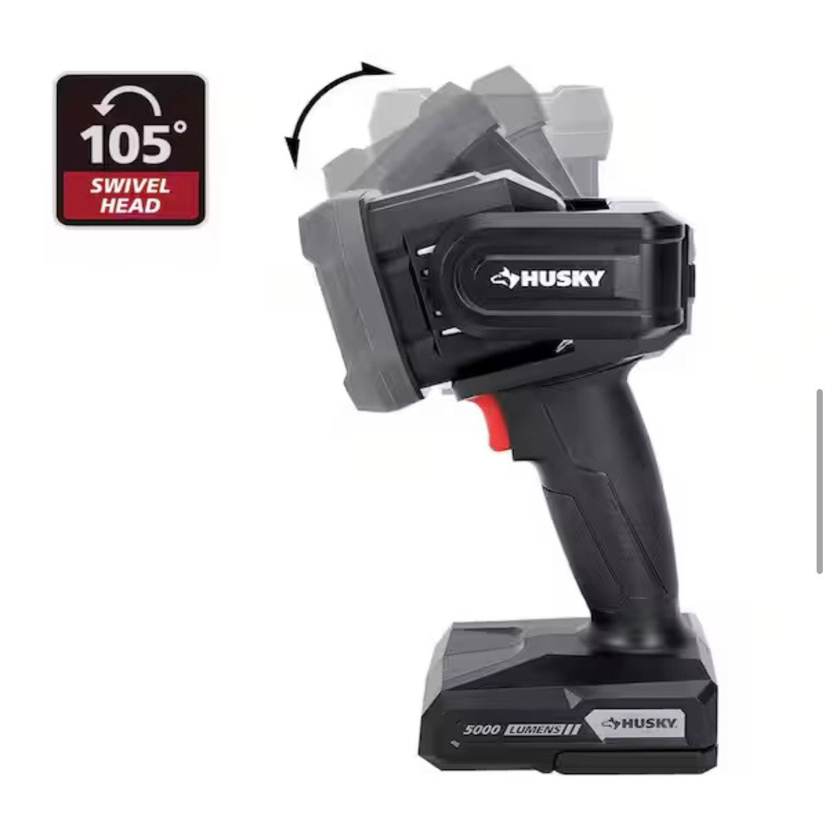 Husky 5000 Lumen Rechargeable Spotlight New 91920
