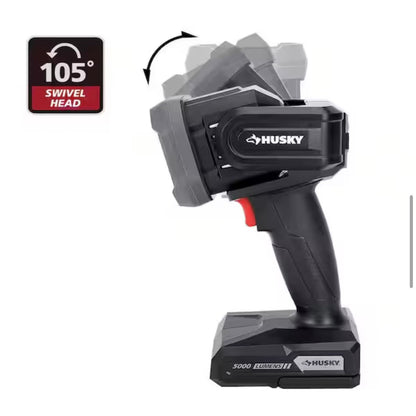 Husky 5000 Lumen Rechargeable Spotlight New 91920
