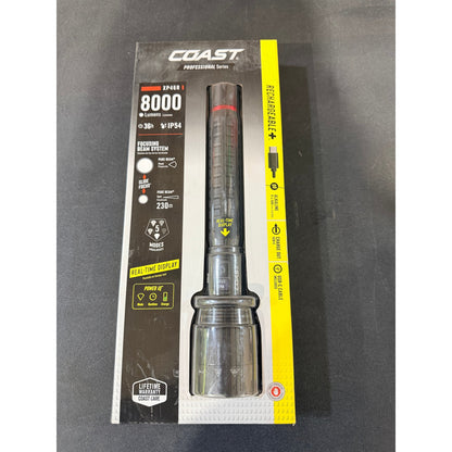 Coast XP46R 8000 Lumen Rechargeable Flashlight New LED Handheld Flashlight USB C Power Bank 31066