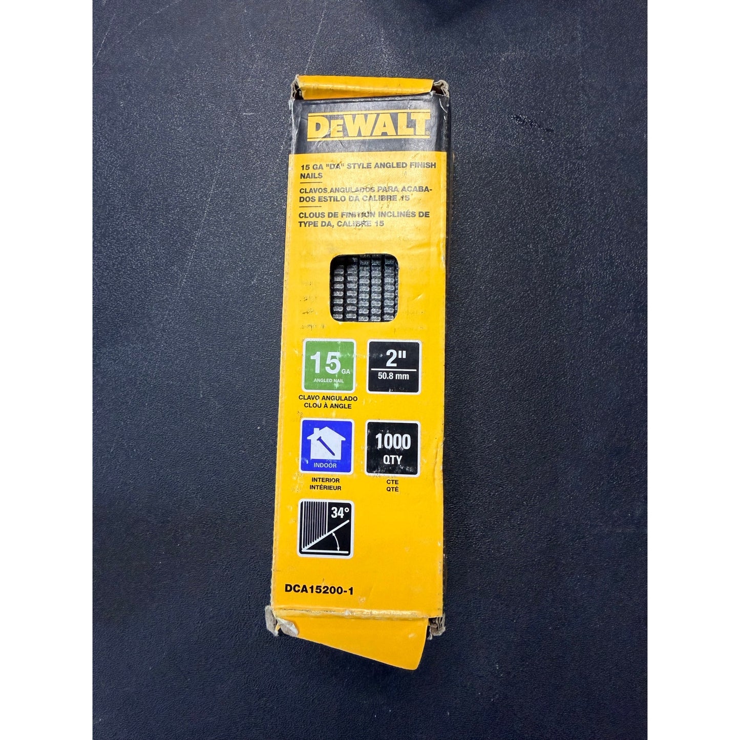 DEWALT 2 in 15 Gauge Finish Nails Open Box