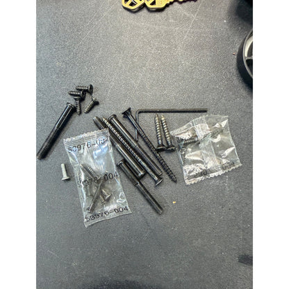 Kwikset Pismo Matte Black Knob Deadbolt Combo As Is