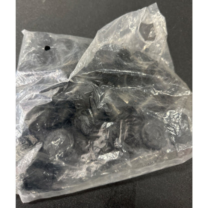 Rubber Chair Leg Tips Caps 1 Inch Black 24 Pack Non-Slip