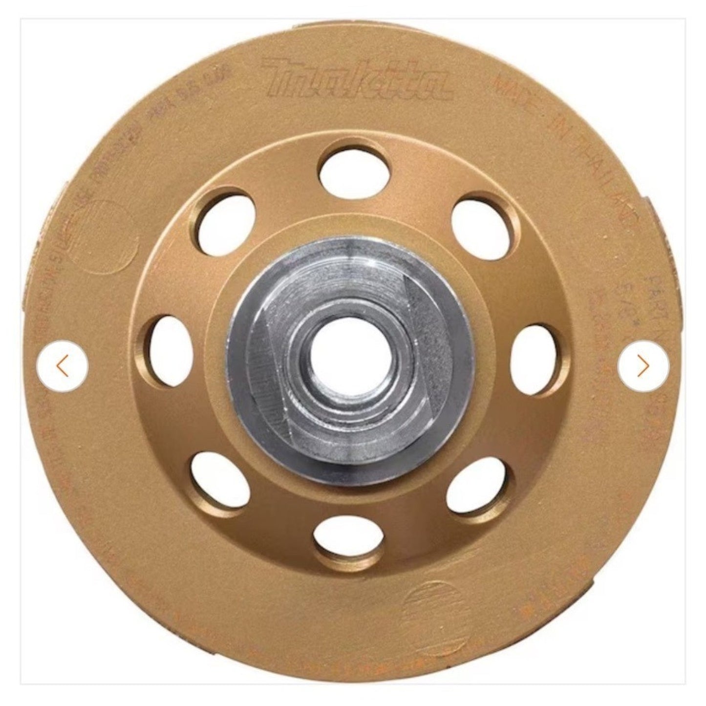 Makita 4-1/2 In. Turbo 8 Segment Diamond Cup Wheel Low-Vibration