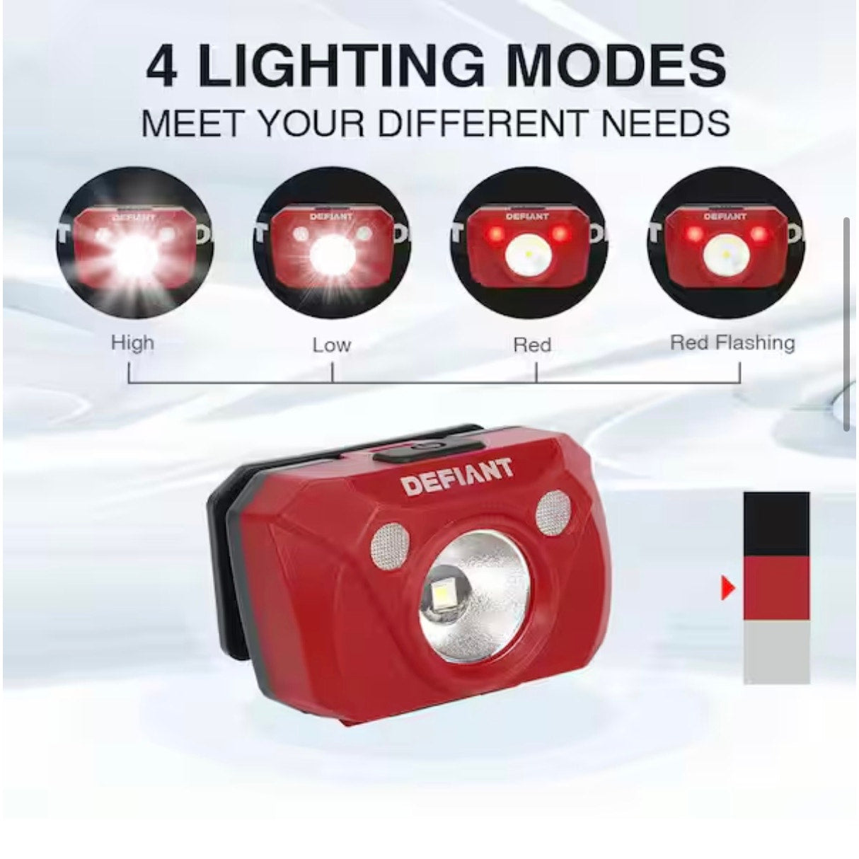 Defiant 250 Lumen Headlamp 3 Pack New 91670