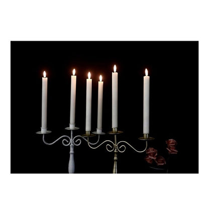 GenSwin Flameless Taper Candles 8-Pack With 1 Remotes
