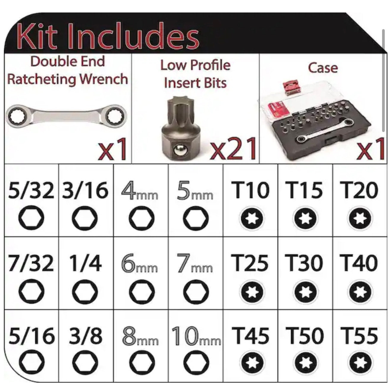 Husky 22 Piece Insert Bit Set H22PCWIBS New