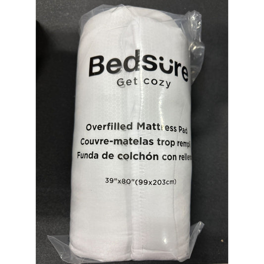 Bedsure Overfilled Twin XL Mattress Pad Cover 39"x80" Hypoallergenic