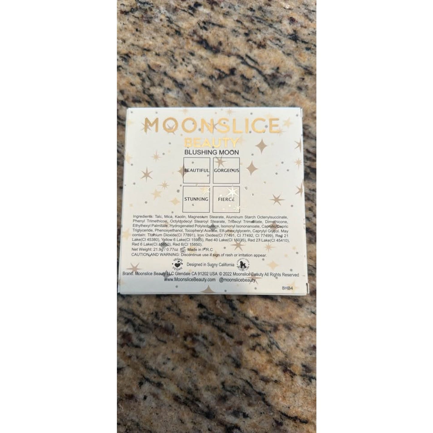 Moonslice beauty blush pallet