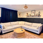 Jonathan Louis Pia 3-Piece Sectional Gray L-Shaped Corner Sofa Pebble