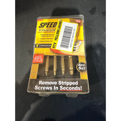 Speed Out Titanium Screw Extractor Set With Case (4-Piece)
