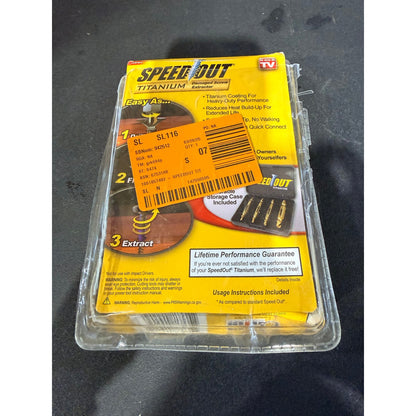 Speed Out Titanium Screw Extractor Set With Case (4-Piece)