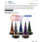 Halloween Inflatable Witch Hat Ring Toss Game Set 17-Piece