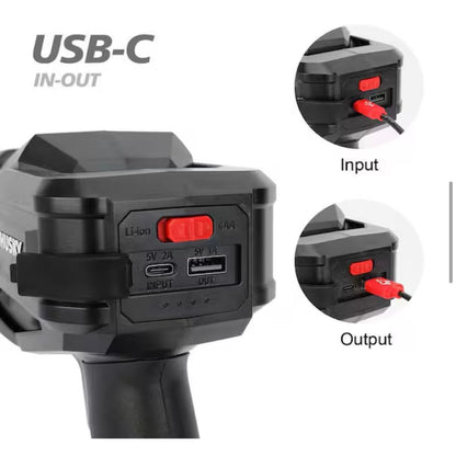 Husky 5000 Lumen Rechargeable Spotlight New 91920