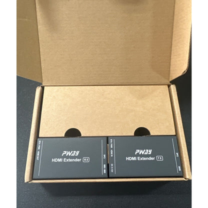 PWAY HDMI Extender 165ft Over Cat5e/6 Supports 1080P@60Hz 3D