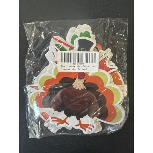Thanksgiving Garland Decorations Turkey Pumpkin Fall Holiday Decor