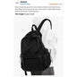 Black Waterproof Nylon Lightweight School Backpack For Boys & Girls