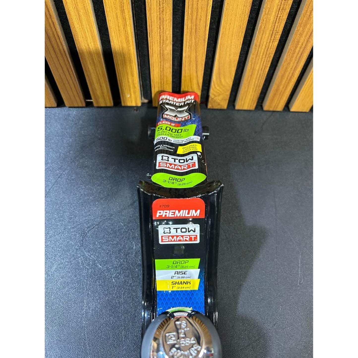 TowSmart Class 3 5000 lb. "X" Mount 2 in. Ball, 5/8 in. 3-1/4 in. Drop x 2” Rise Ball Mount