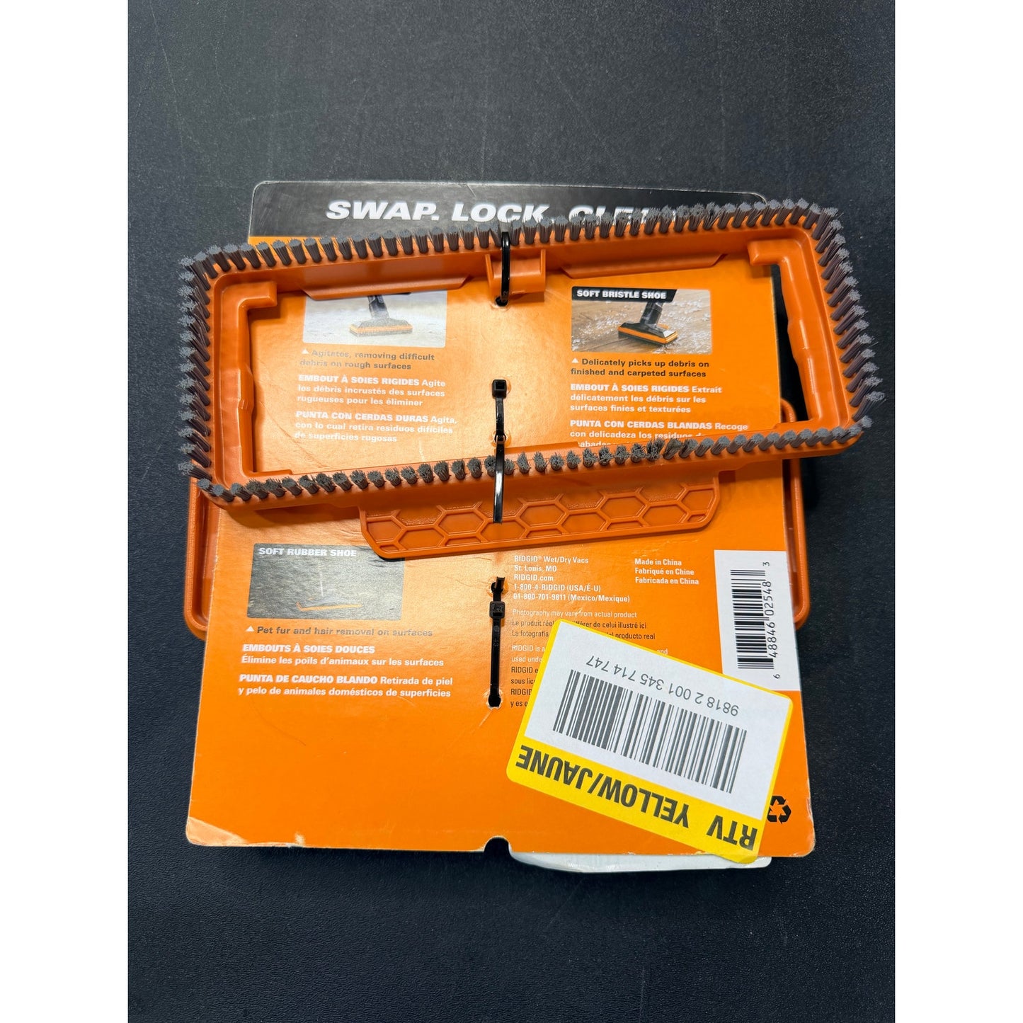 RIDGID NXT Utility Nozzle Shoe Kit Missing Soft Rubber Shoe