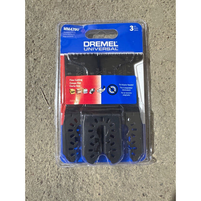 Dremel Universal 3 Pc Oscillating Blade Set MM479U Fine Cutting