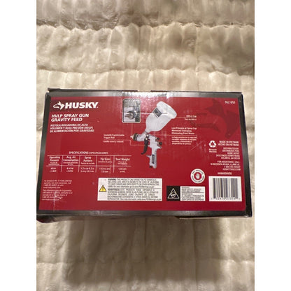 Husky HVLP Spray Gun Gravity Feed 600cc Cap 40PSI Max Tool