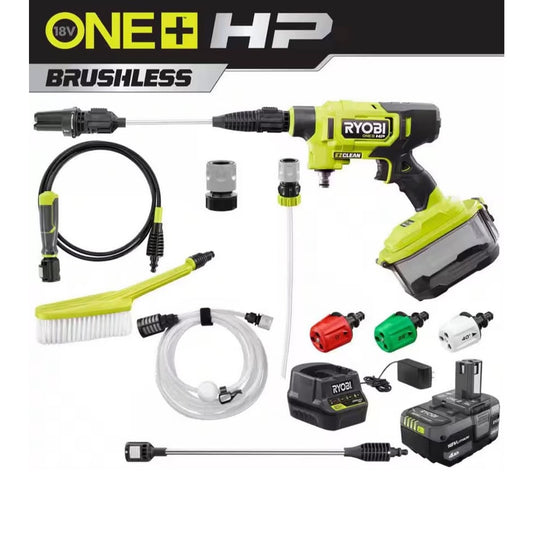 RYOBI 18-Volt 600 PSI Pressure Washer w/ 4.0Ah Bat