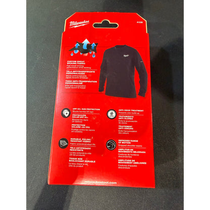 Milwaukee Men’s WORKSKIN XL Black Lightweight Performance Long Sleeve Shirt New 415B-XL Workwear
