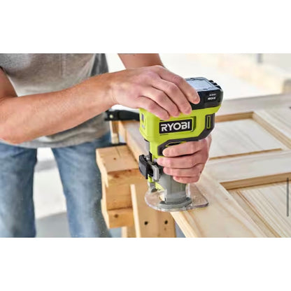 RYOBI 18V Compact Fixed Base Router Used Excellent