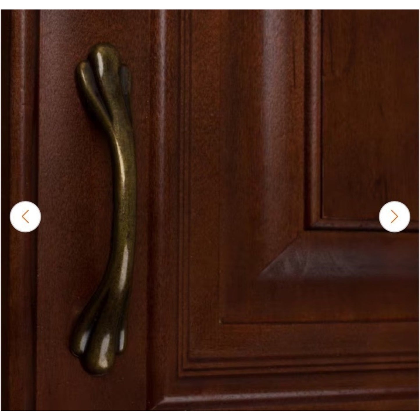 3-In Center-To-Center Antique Brass Paw Cabinet Pull Set (10-Pack)
