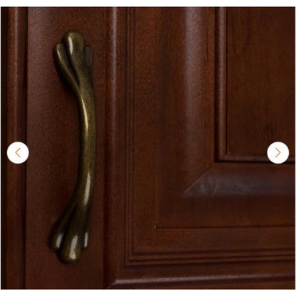 3-In Center-To-Center Antique Brass Paw Cabinet Pull Set (10-Pack)